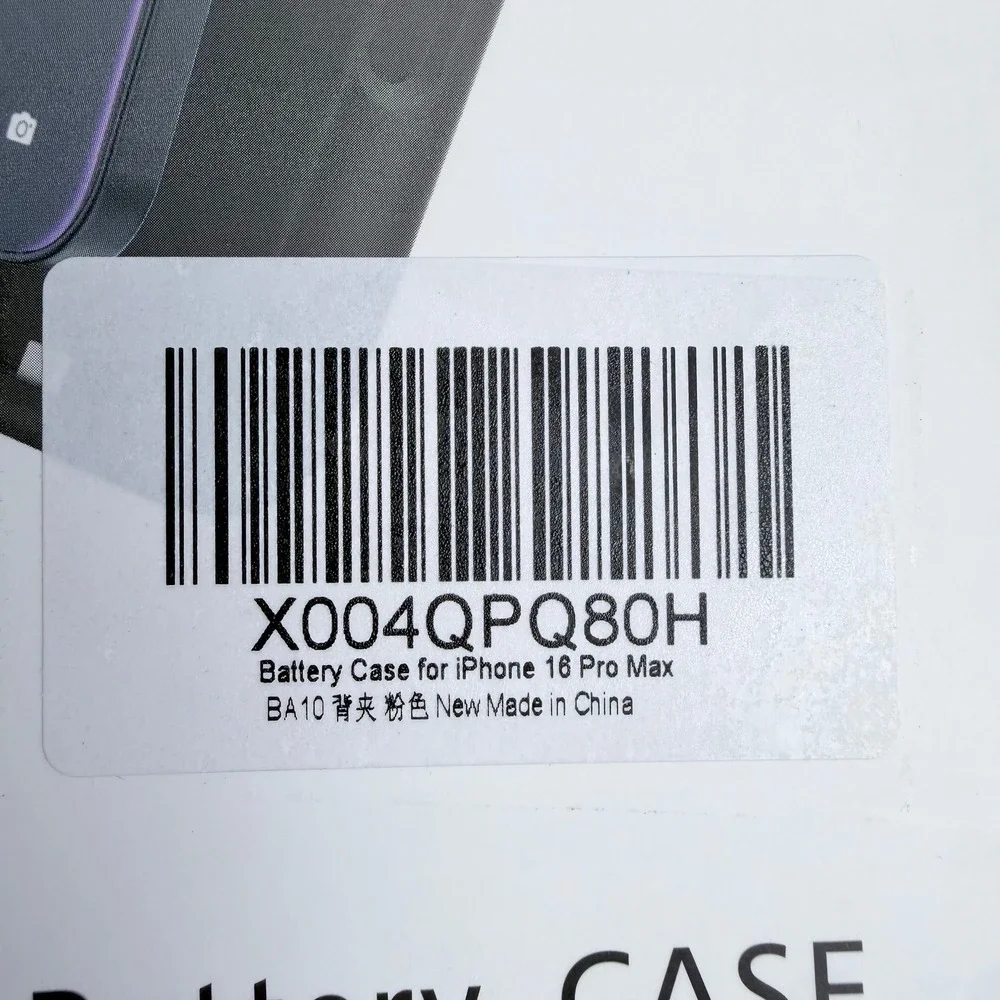 Pink Battery Case / iPhone 16 Pro Max 8600mAh Ultra Slim Charging Cover HX-BA10